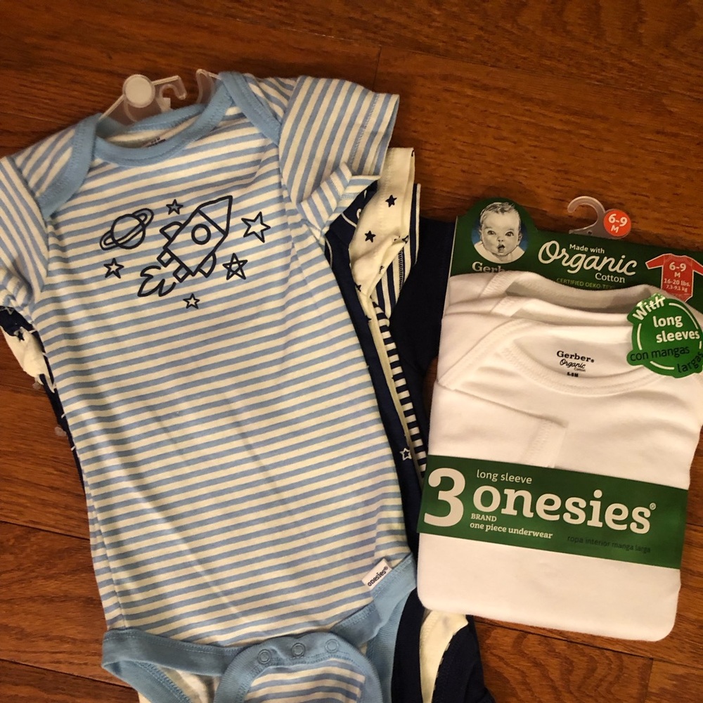 Band New Onesies Size 6-9 mos